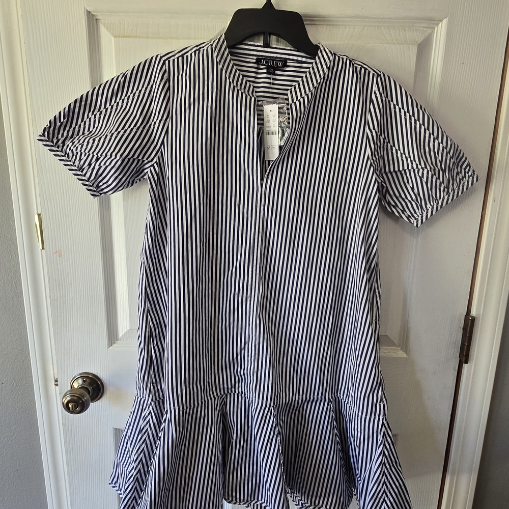 Striped Short Sleeve Dress